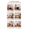 Cafetera HIBREW 3 en 1 para espresso y latte - Espumado automático